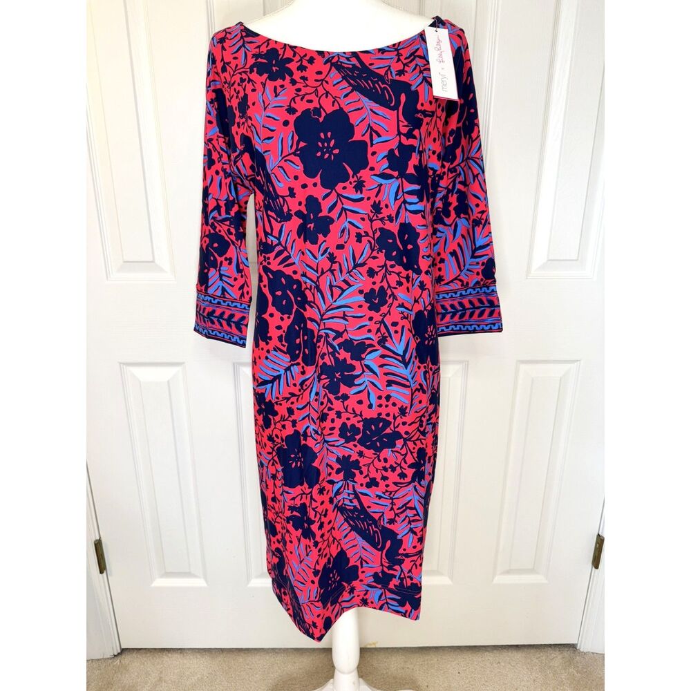 Lilly Pulitzer NEW Braedyn UPF50+ Dress 3/4 Sleeve, Medium